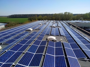 PV Dachanlage im Norden von Deutschland